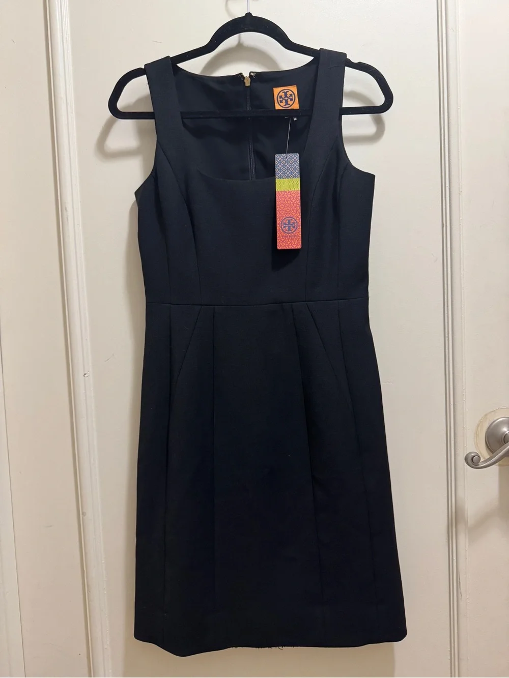 NWT Tory Burch Black Sleeveless Scoop Neck Dress